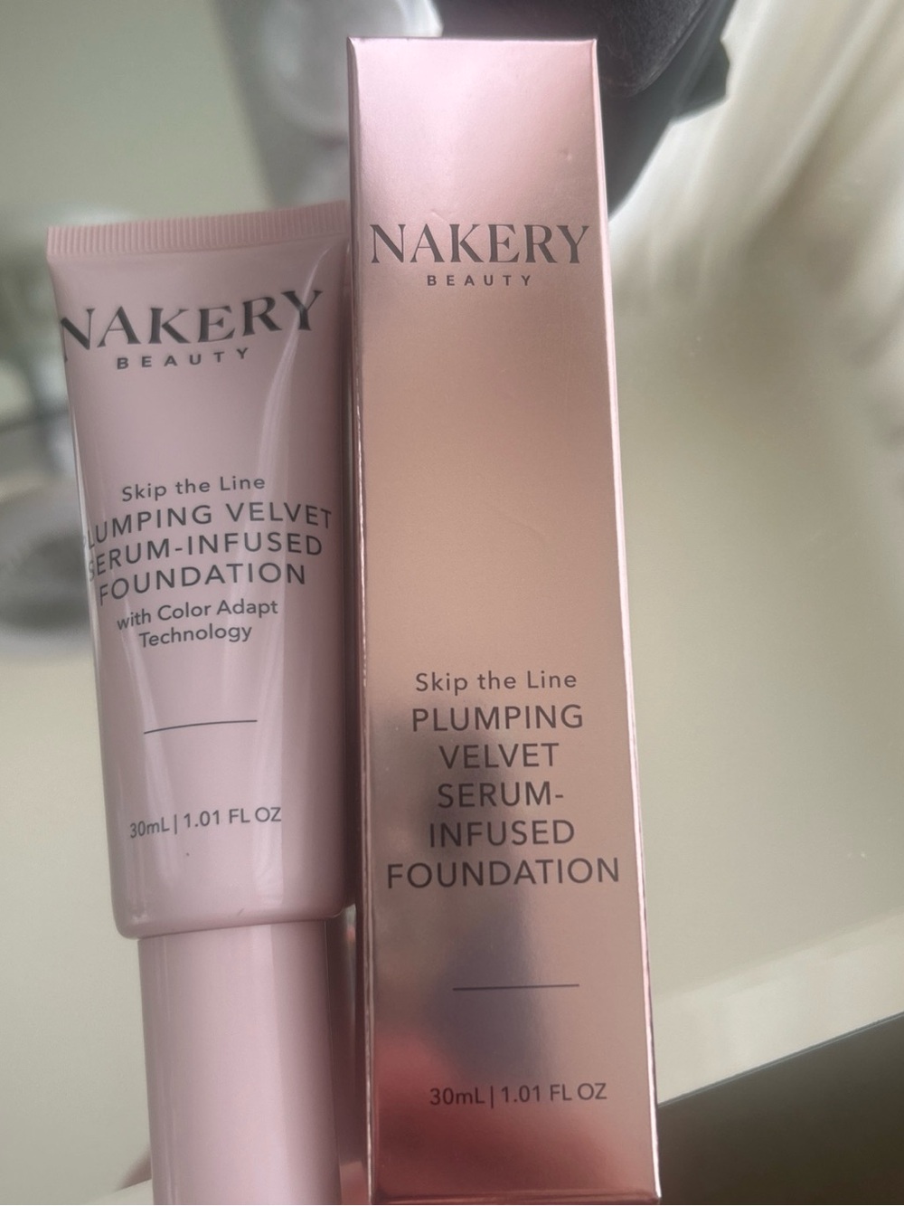 Nakery Beauty Plumping Velvet Serum-Infused Foundation — light